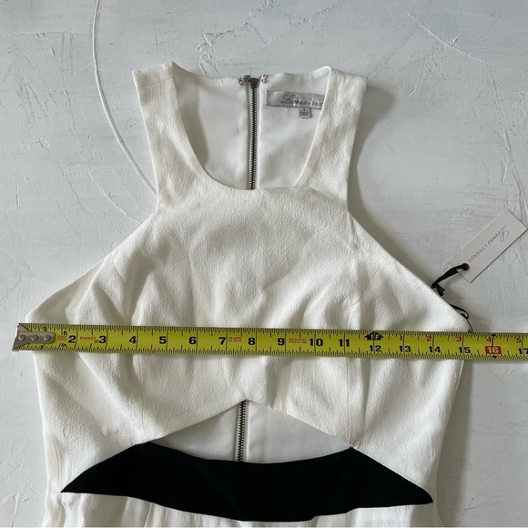 Revolve Lovers+Friends Eternity Expose Midriff Ivory Maxi Dress Asymmetric Hem S - Picture 6 of 12